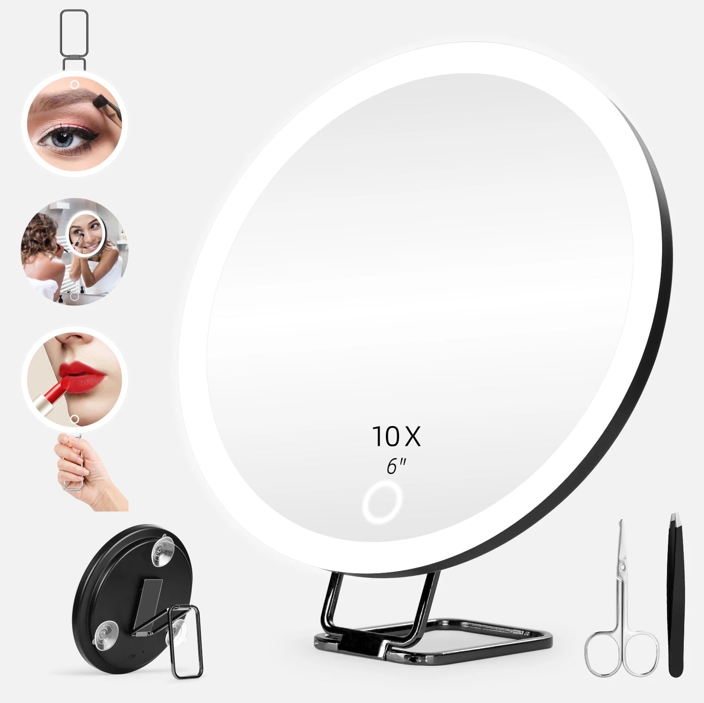 Magnifying Mirror with Light