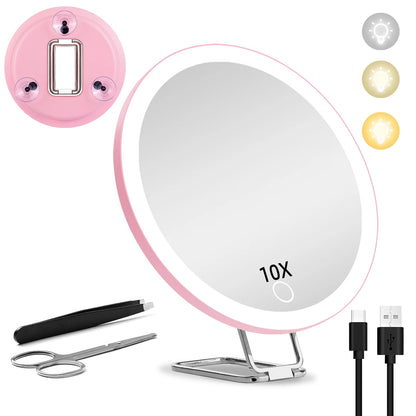 Magnifying Mirror with Light
